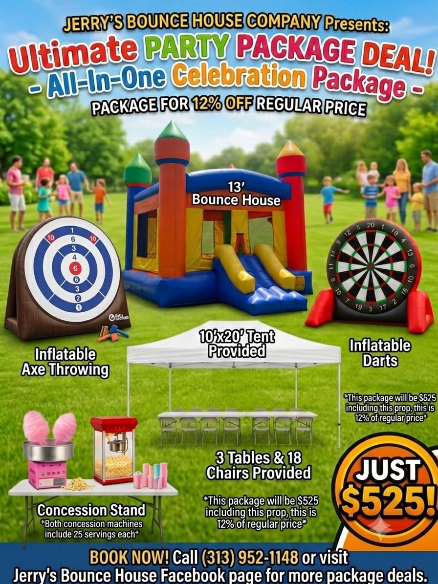 $525 Ultimate Party Package Deal